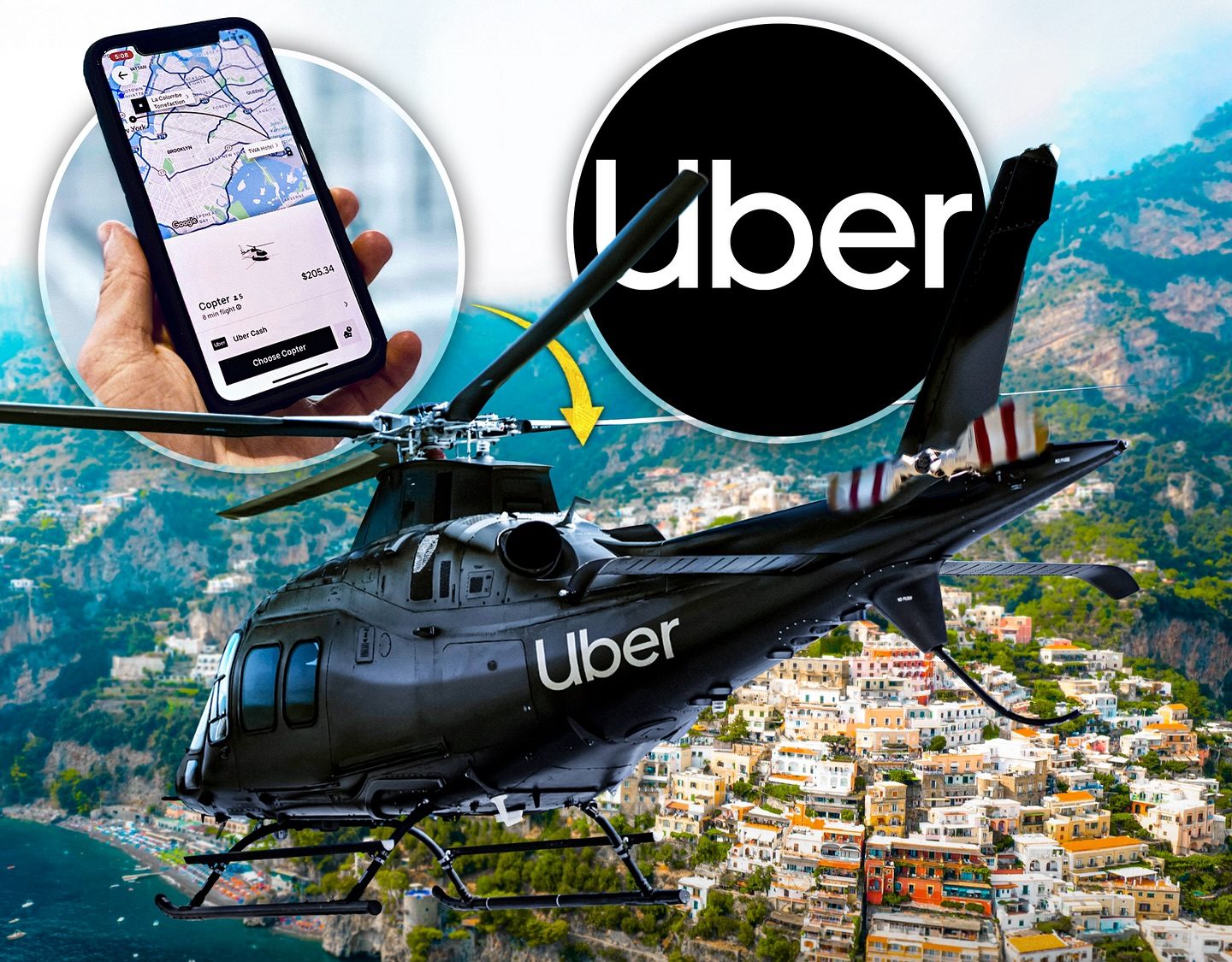 Uber Now Flies to Capri in 15 Minutes