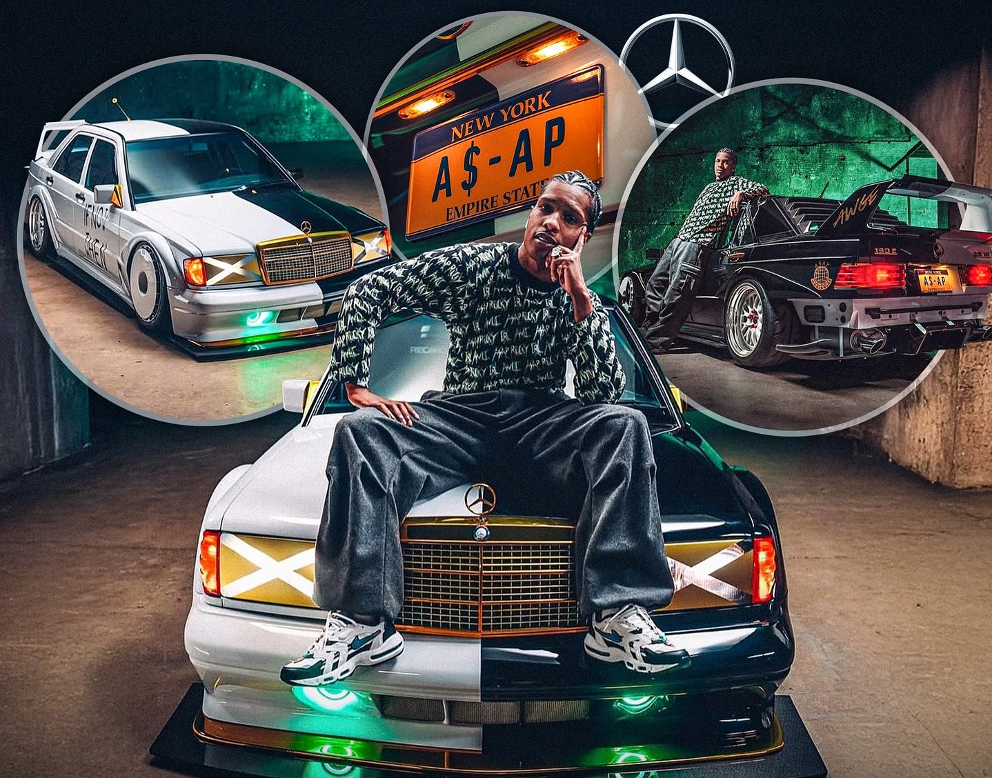 A$AP Rocky’s Custom Mercedes-Benz 190E Is Pure Madness