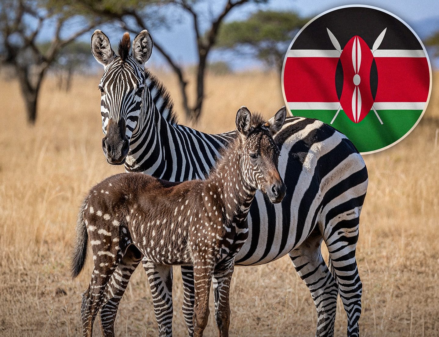 Rare Polka-Dot Zebra Stuns Wildlife Lovers in Kenya