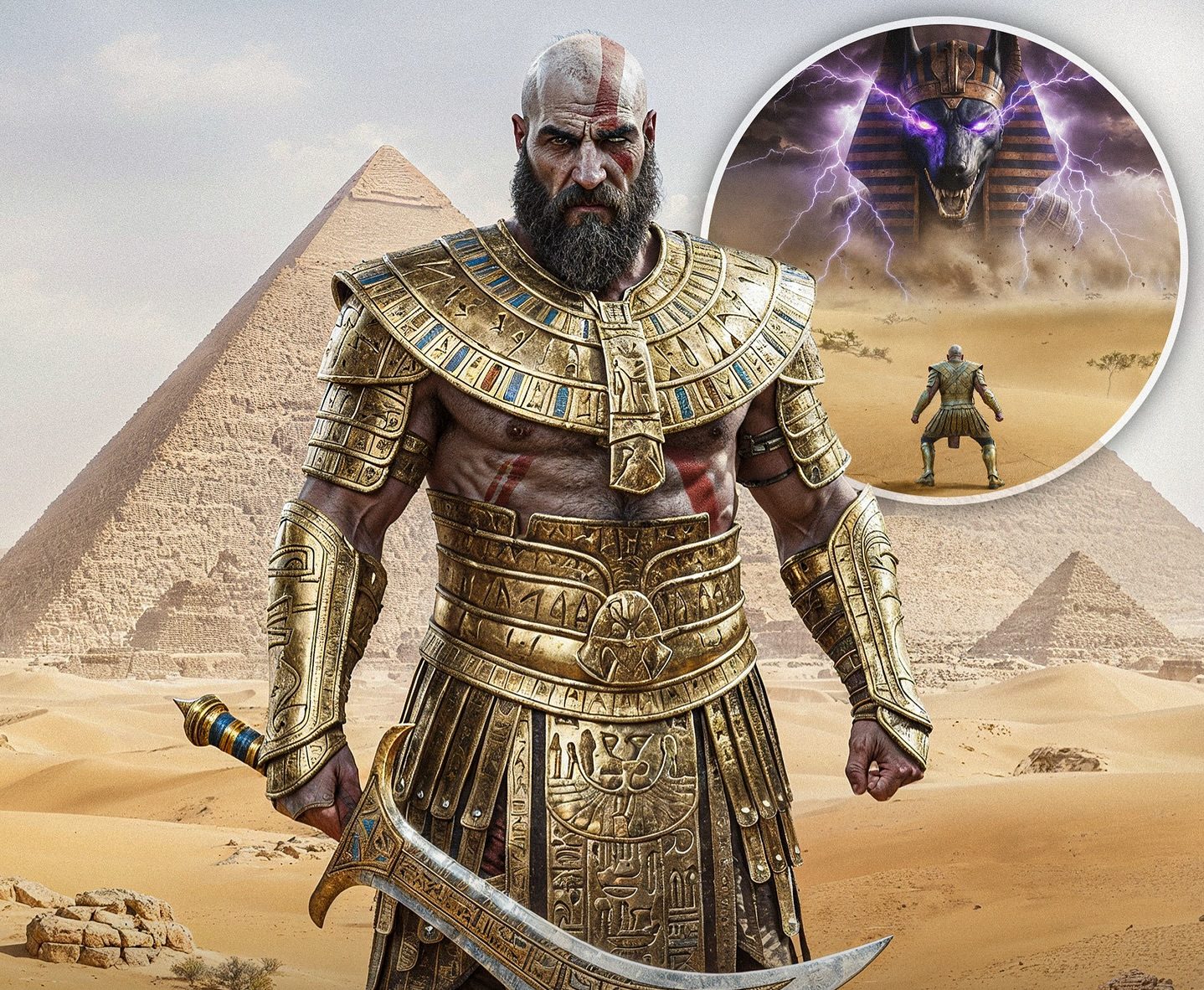 Kratos Wields an Egyptian Sword in Next God of War