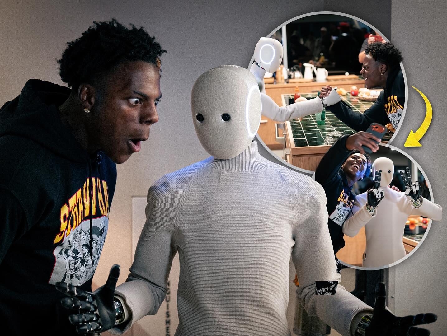 iShowSpeed Tests Humanoid Robot NEO in Real Life
