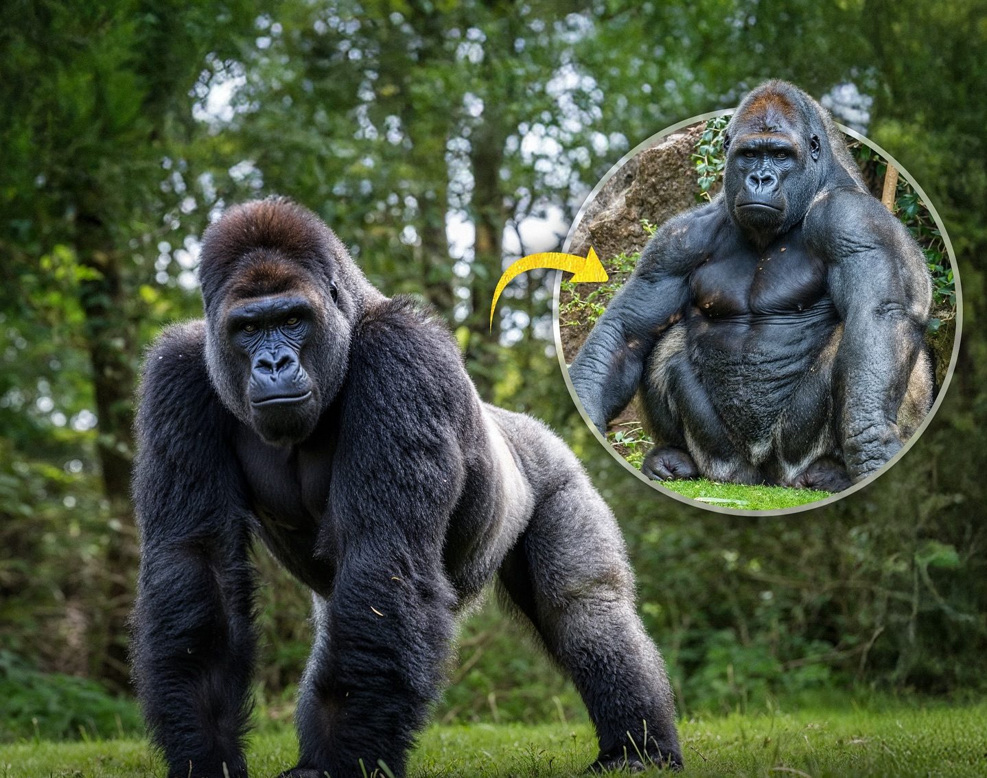 Silverback Gorillas Are Built Like Powerhouses
