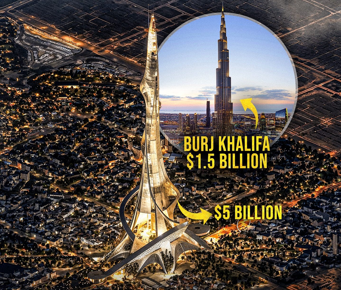 Saudi Arabia Plans a $5 Billion Tower Twice the Height of Burj Khalifa