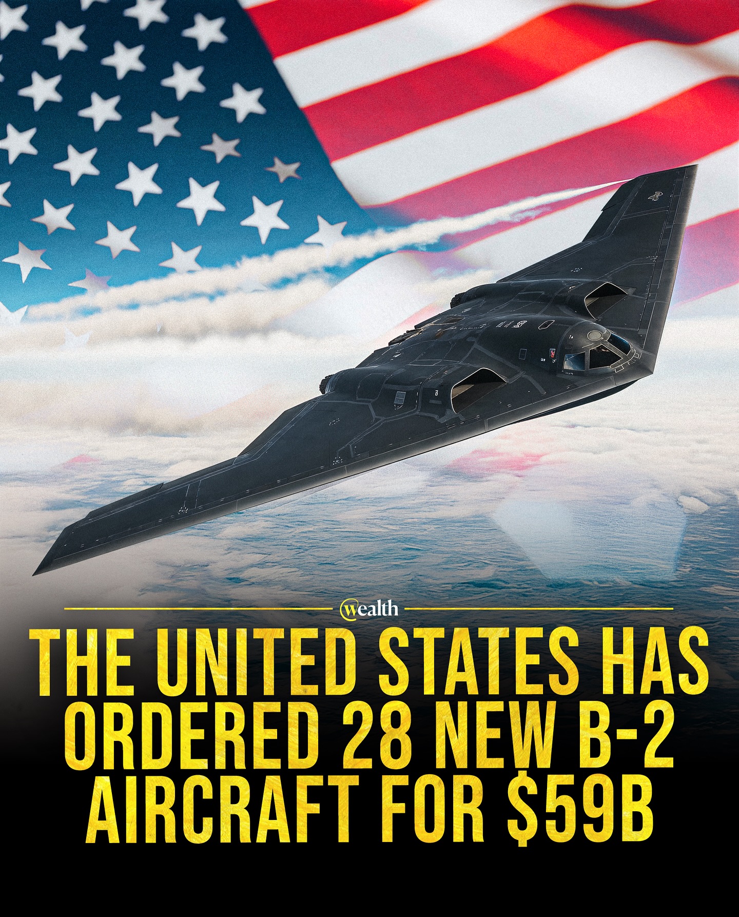 U.S. Places Record $59 Billion Order for 28 New B-2 Stealth Bombers