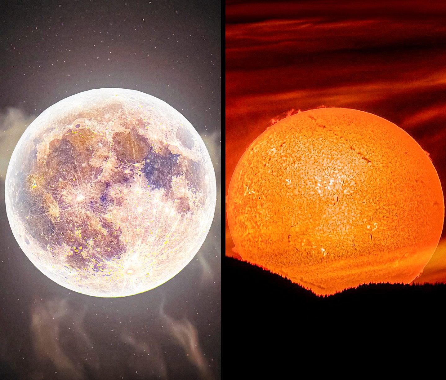 Photographer Captures the Moon and Sun Like You’ve Never Seen Before
