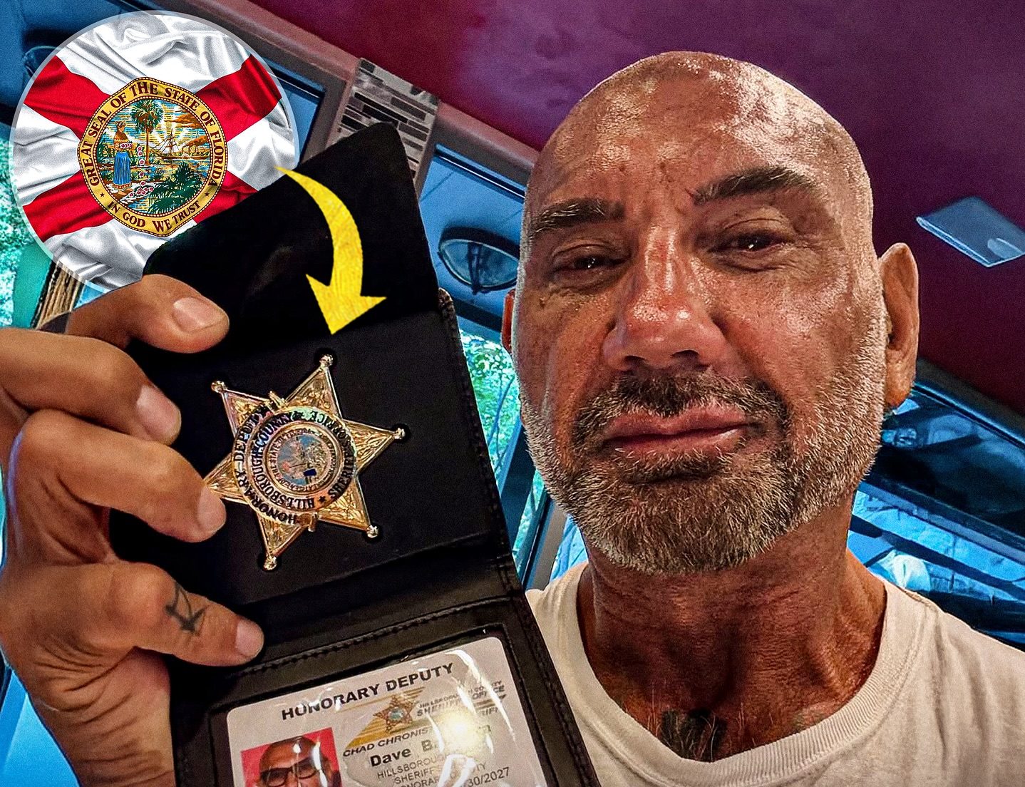Dave Bautista Named Honorary Deputy Sheriff in Florida