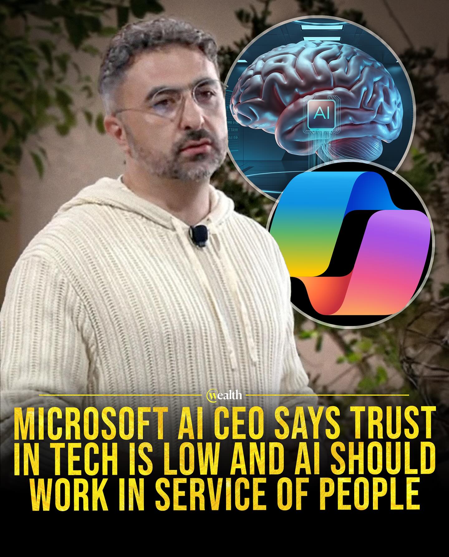 Microsoft AI Boss Says Tech Must Serve People, Not Scare Them
